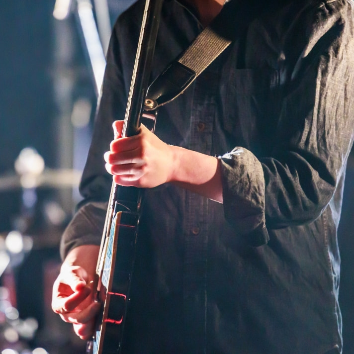 生バンド演奏を聴きながら